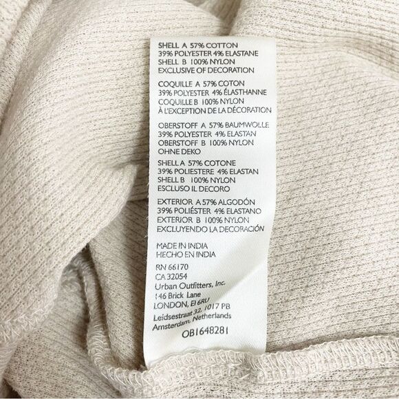 Free People Toni Boho Tunic Beige Lace Thermal Flowy Oversized Top Size Small - Picture 10 of 12